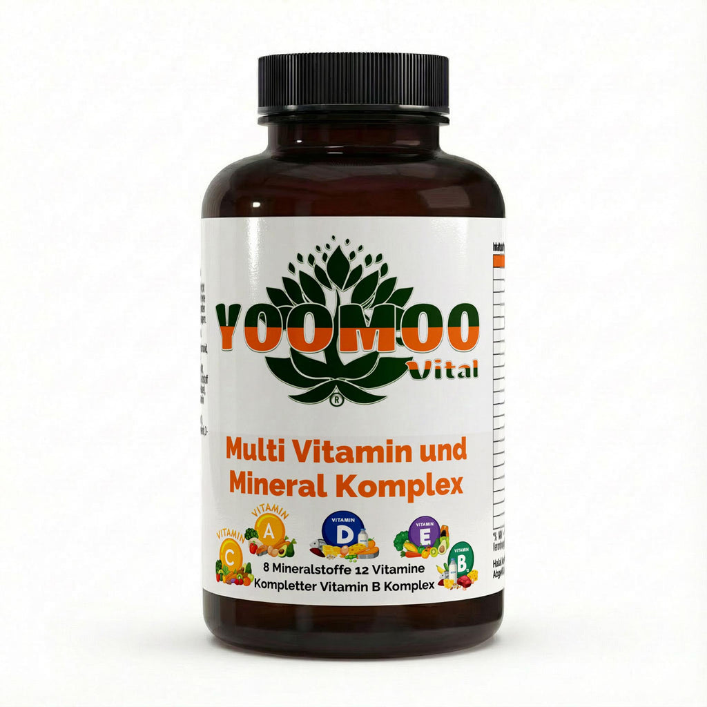 Multi Vitamin und Mineral Komplex - 120 Softgels - YOOMOO Vital