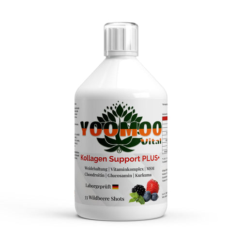 Kollagen Support PLUS+ Shots - Wild Berry - 500ml - YOOMOO Vital
