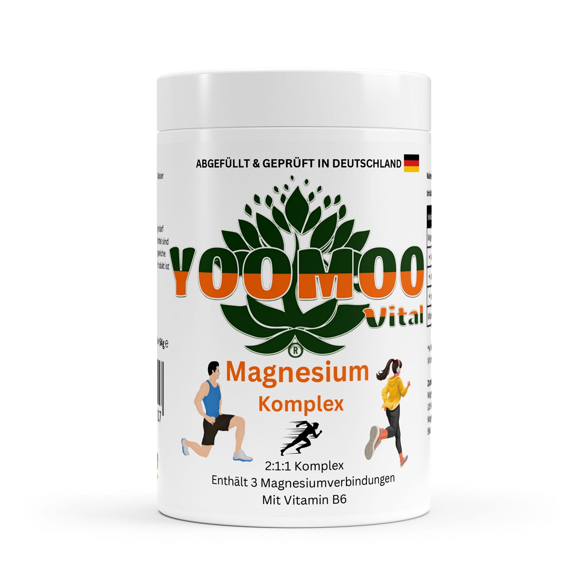 Magnesium Komplex + Vitamin B6 - 90 Kapseln - YOOMOO Vital