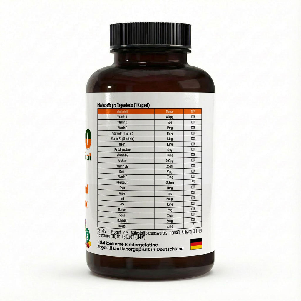Multi Vitamin und Mineral Komplex - 120 Softgels - YOOMOO Vital