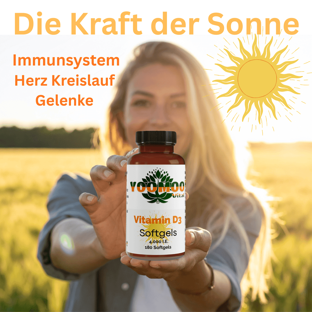Vitamin D3 4.000 IE - 180 Softgels - YOOMOO Vital