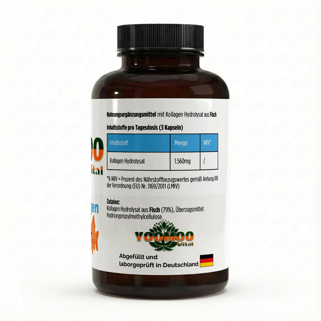 Marine Kollagen Peptide - 120 Kapseln - YOOMOO Vital
