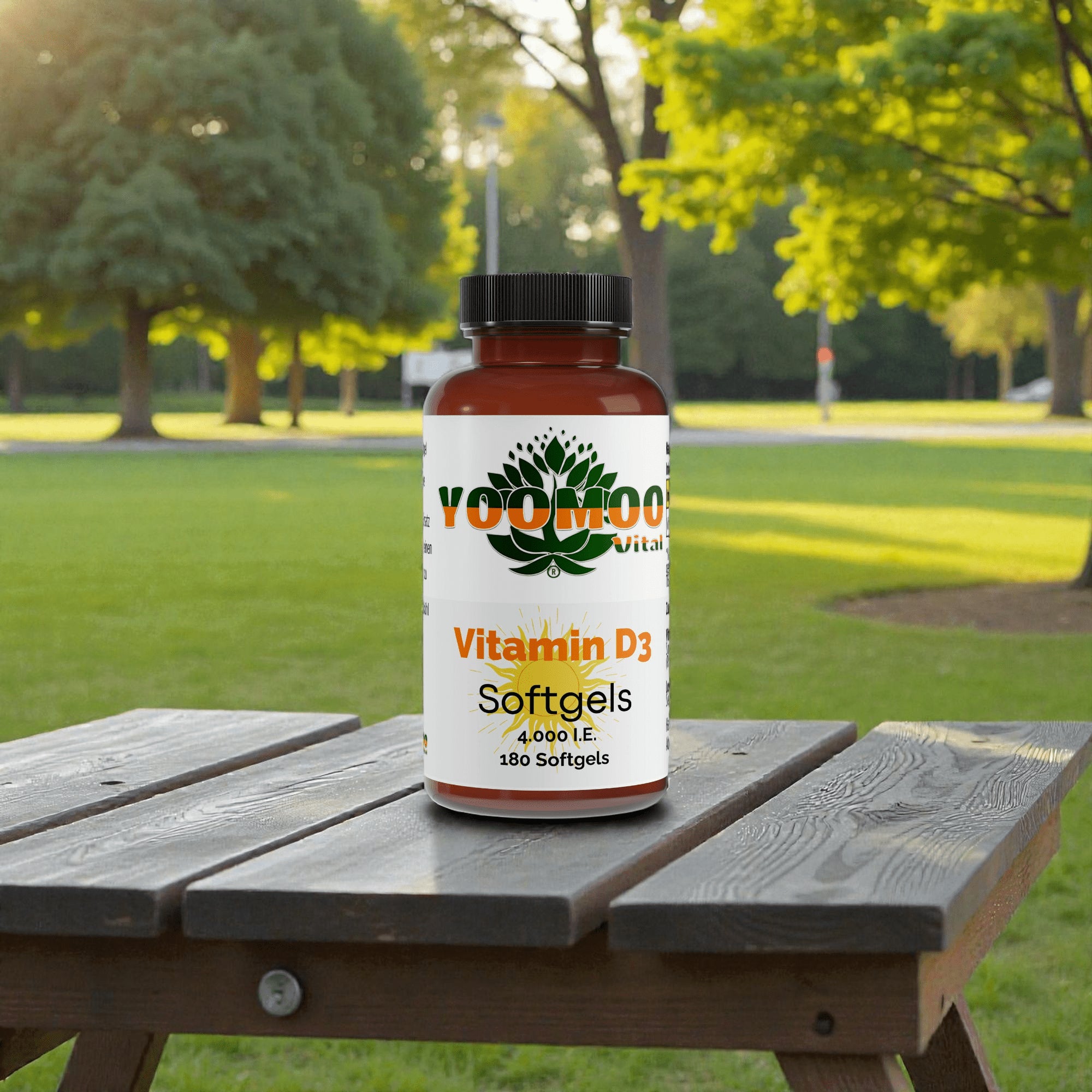 Vitamin D3 4.000 IE - 180 Softgels - YOOMOO Vital